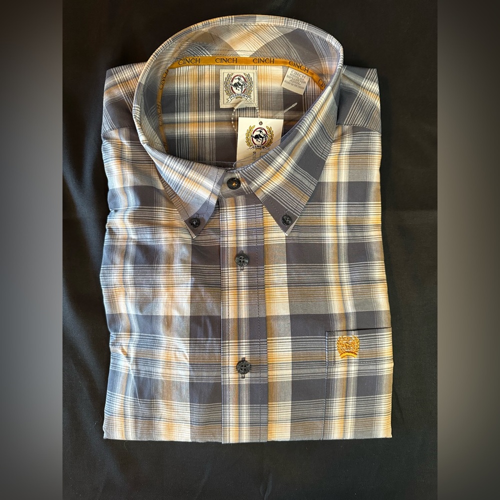 Cinch Men's Long-Sleeve Button-Down NWT M